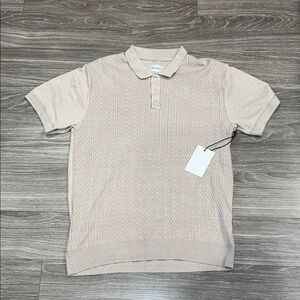 Men's Beige Polo Shirt